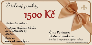 Dárkový poukaz 1500 Kč