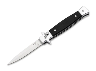 Vyhazovací nůž Böker Stiletto Ebony