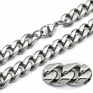 Pánský řetěz z chirurgické oceli 10 mm – 60 cm